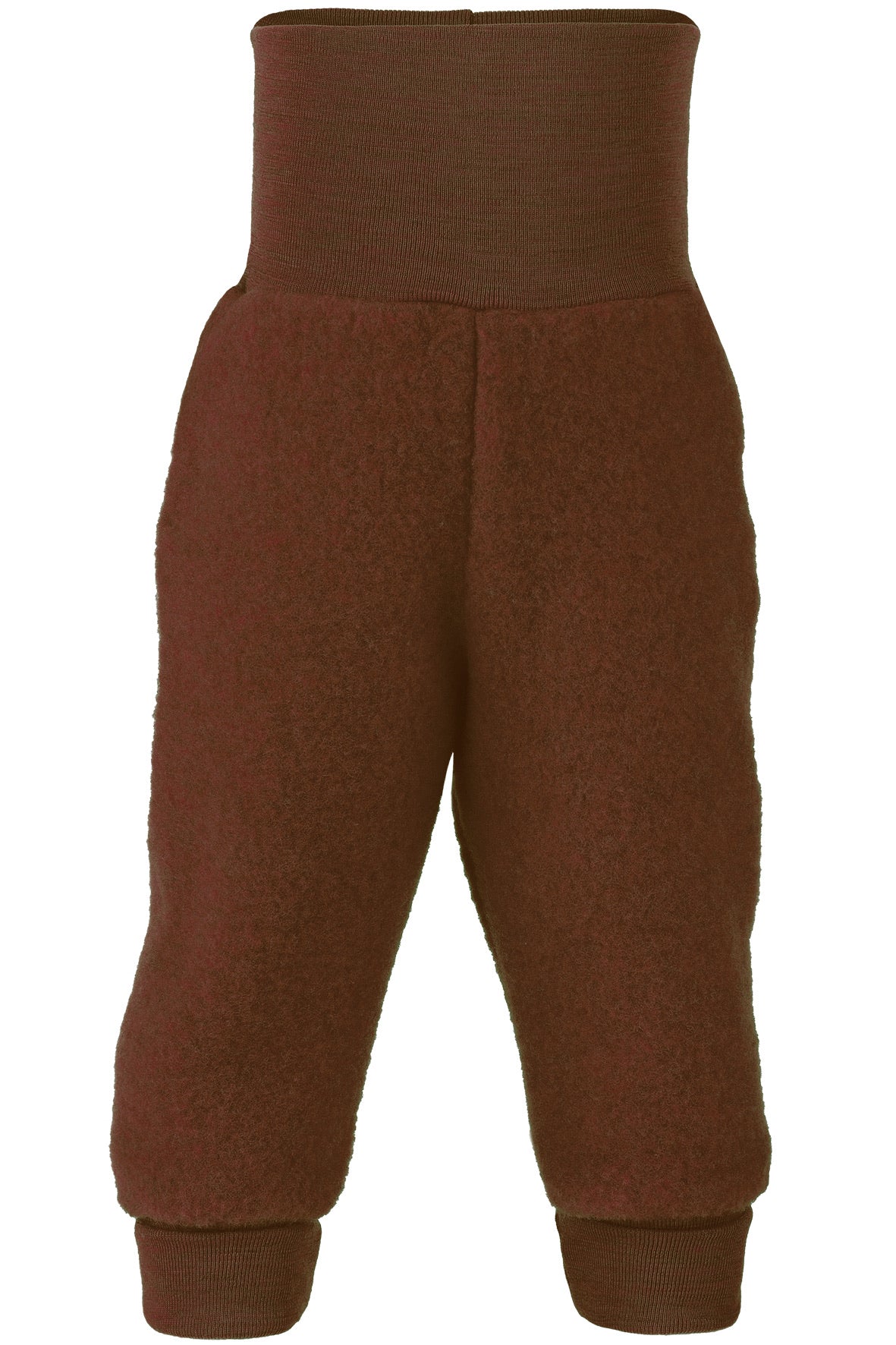 Engel wool fleece pants in cinnamon melange 