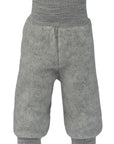 Engel wool fleece pants in gray melange 