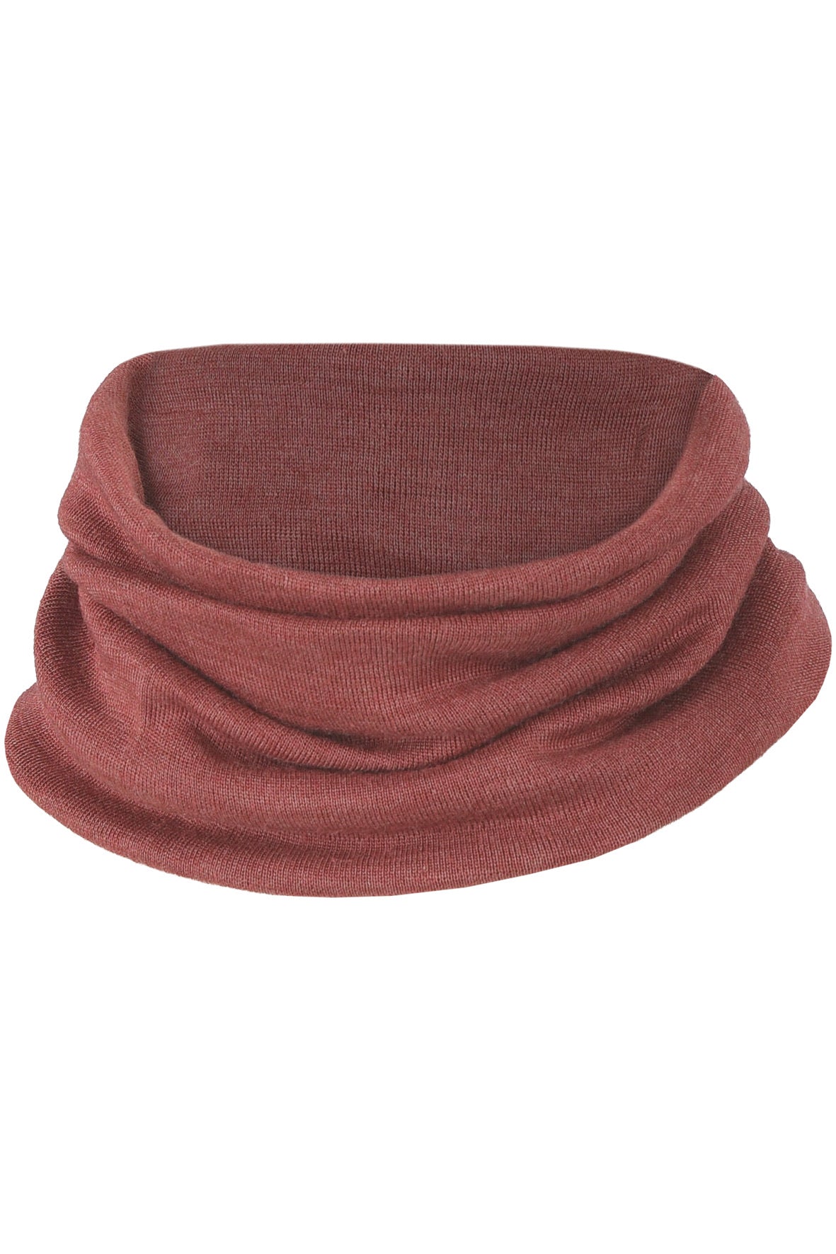 Engel silk wool loop scarf in copper