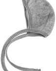 Engel wool fleece bonnet in gray melange
