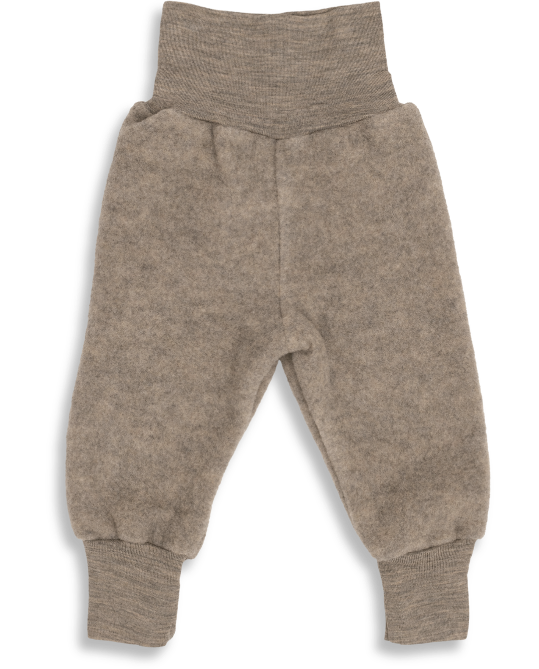 Engel wool fleece pants in walnut melange 