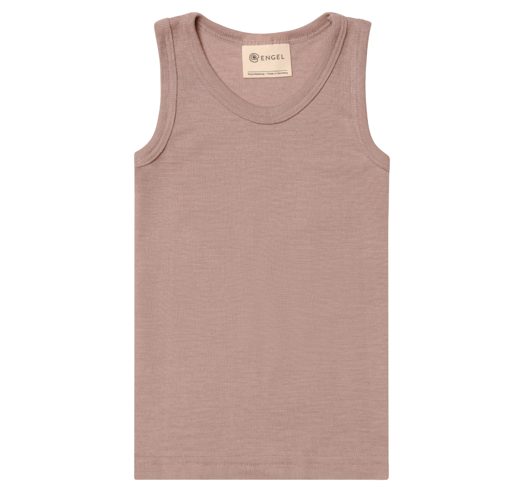 Engel dusty rose wool silk tank