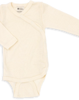 Engel wool silk kimono bodysuit in natural