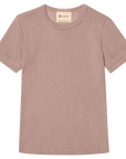 Engel wool silk t-shirt in dusty rose