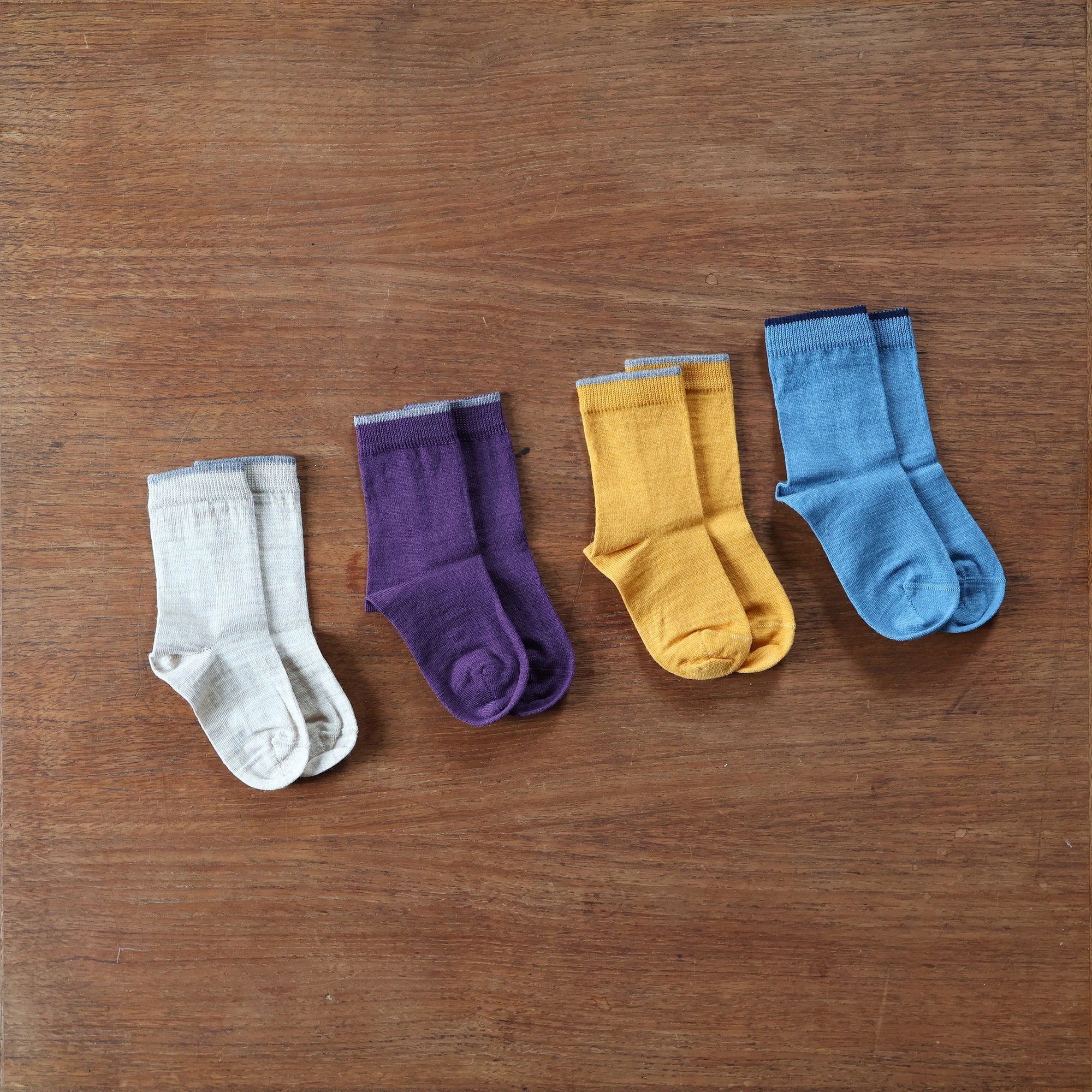 Suite of Grodo wool cotton kids socks 