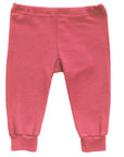 Hocosa wool/silk baby pants in coral  