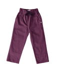 Jackalo jules organic cotton twill pants in plum