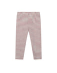 Serendipity organic cotton clay striped baby leggings