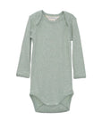 Serendipity's organic cotton jade long sleeved bodysuit