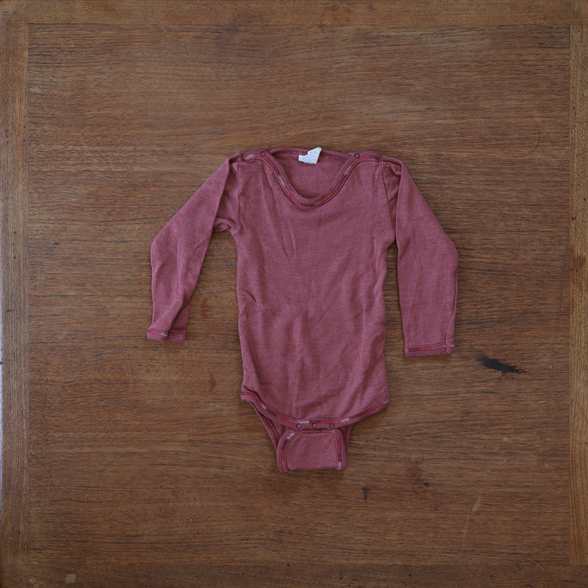 Preloved Engel wool-silk bodysuit in copper 
