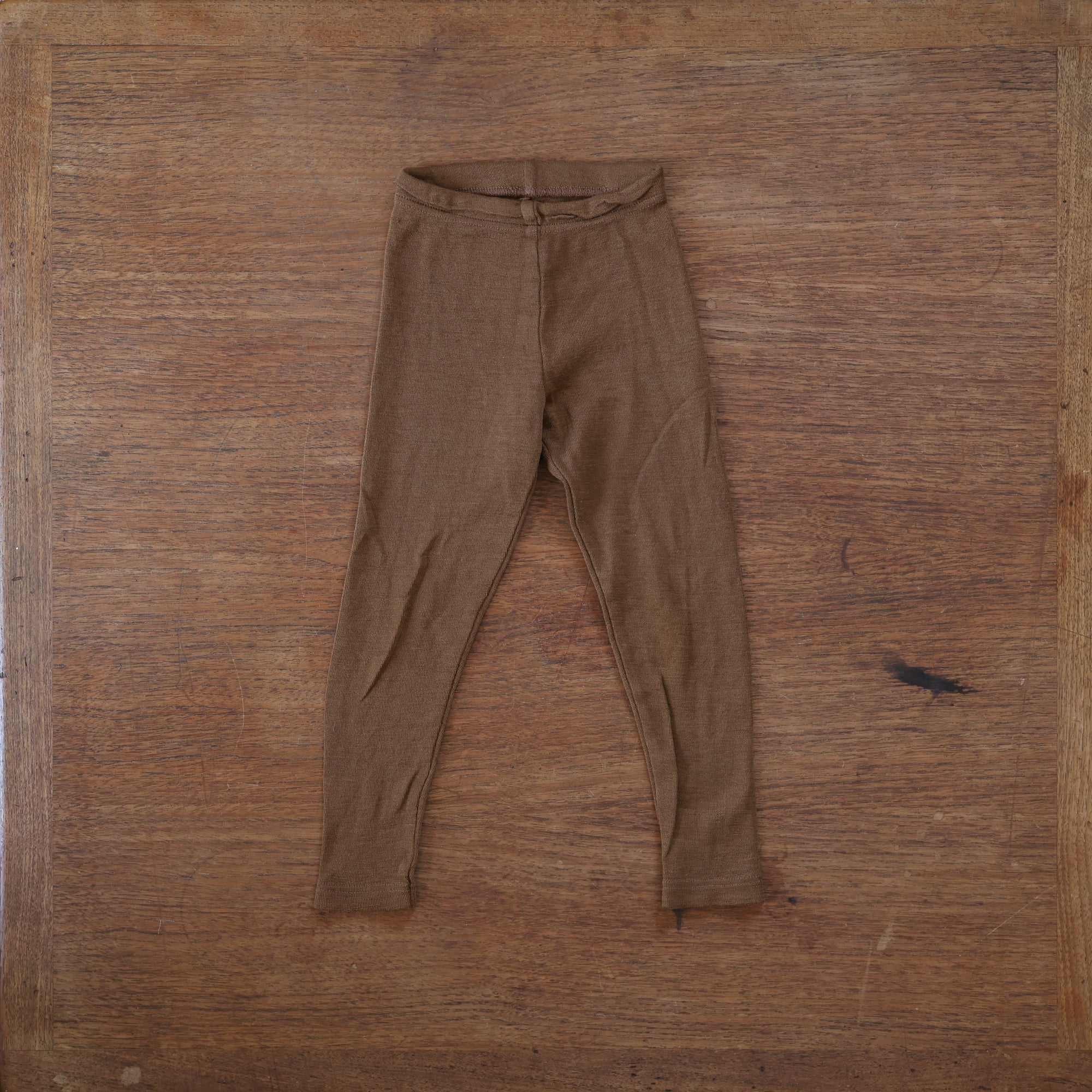 Preloved Siskin children's wool/silk leggings in brown 
