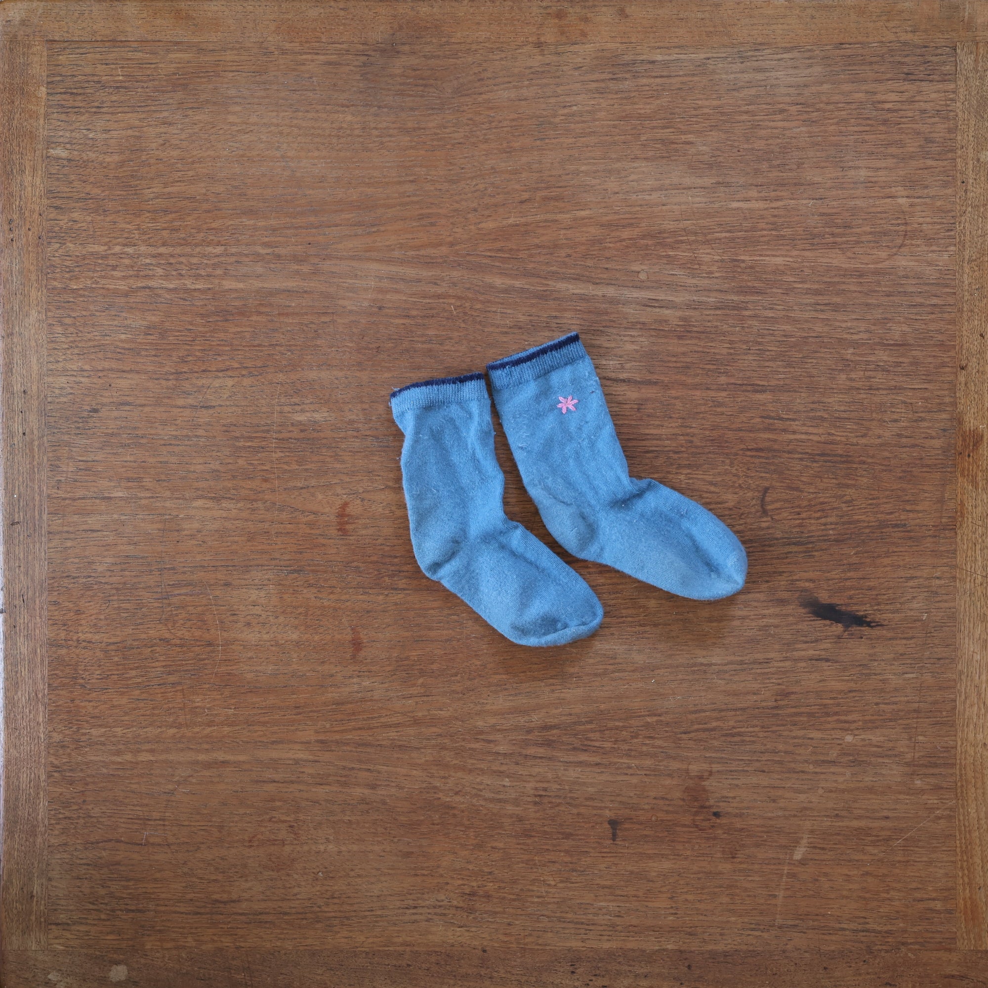Preloved grodo wool cotton socks in sky blue