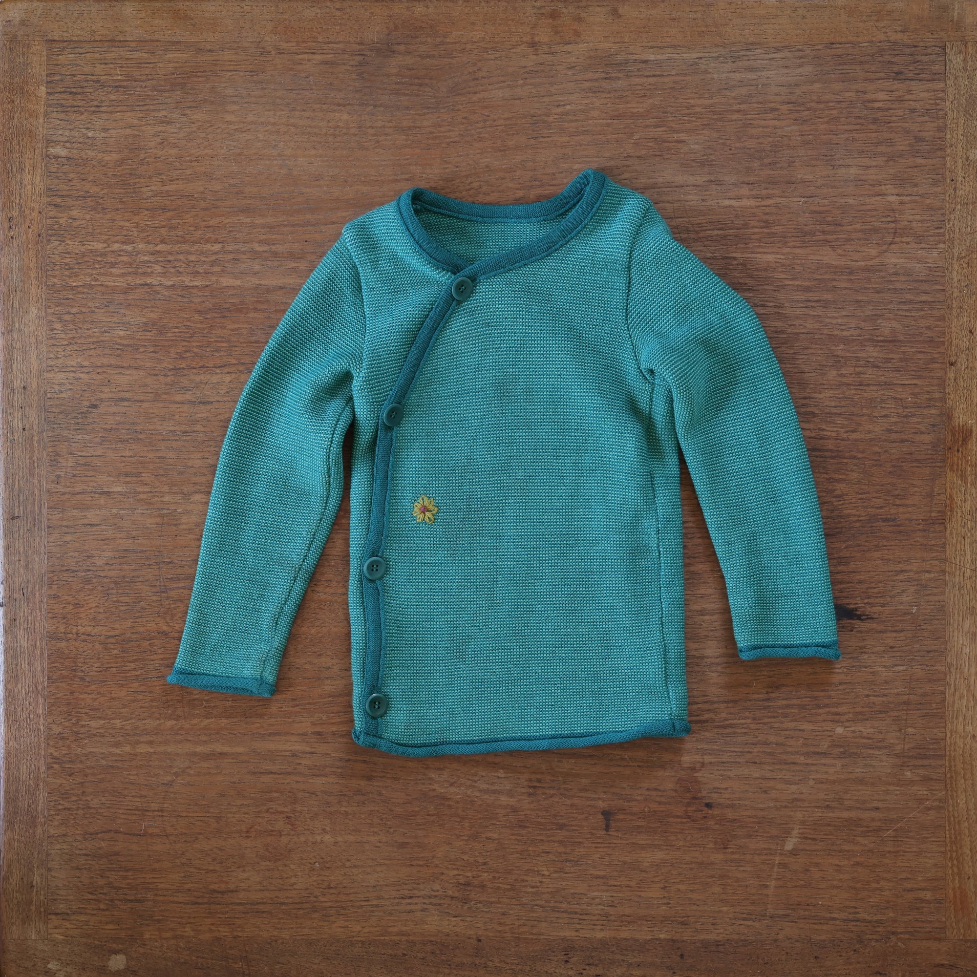 Preloved Disana pacific mint melande side button sweater 