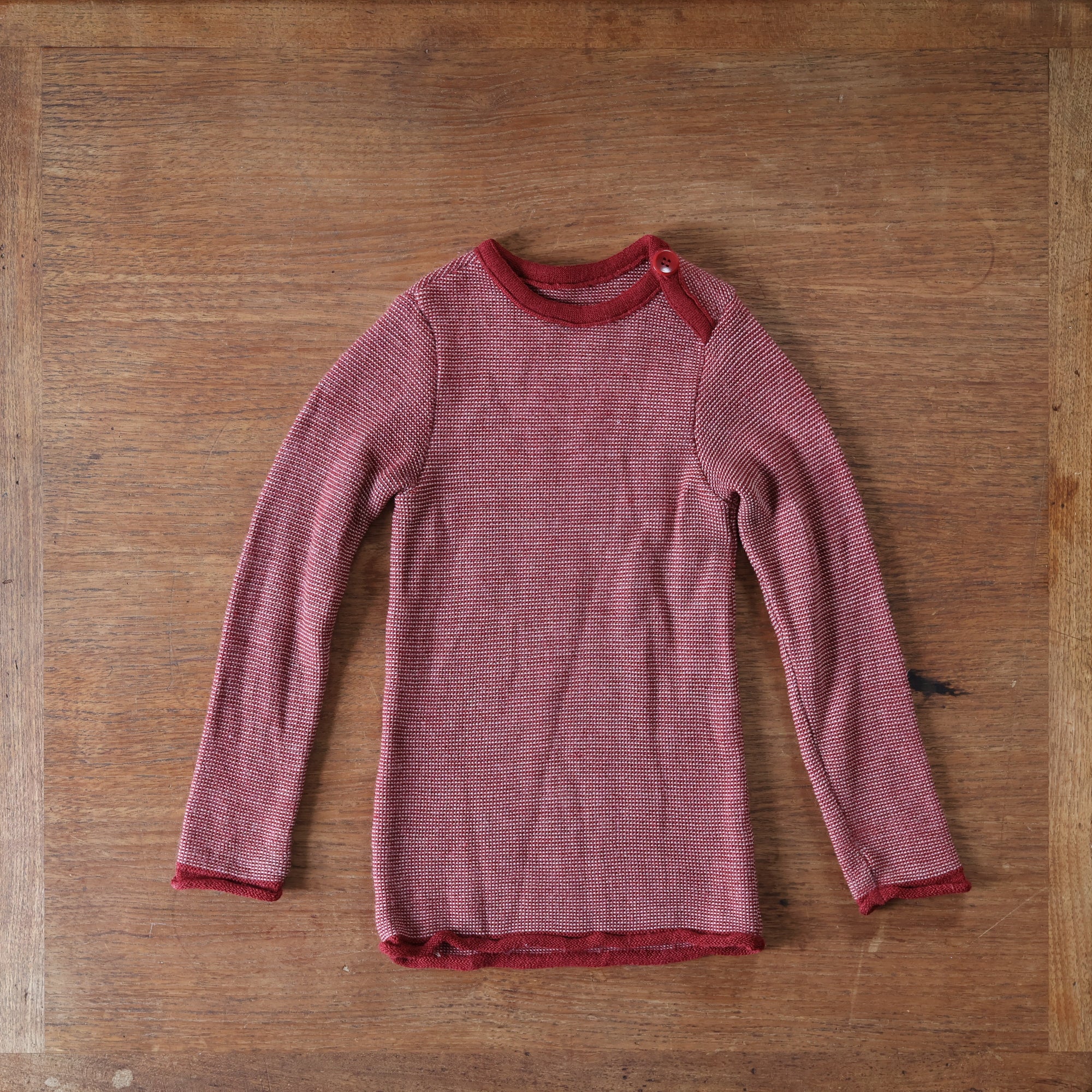 preloved disana melange sweater in cassis rose