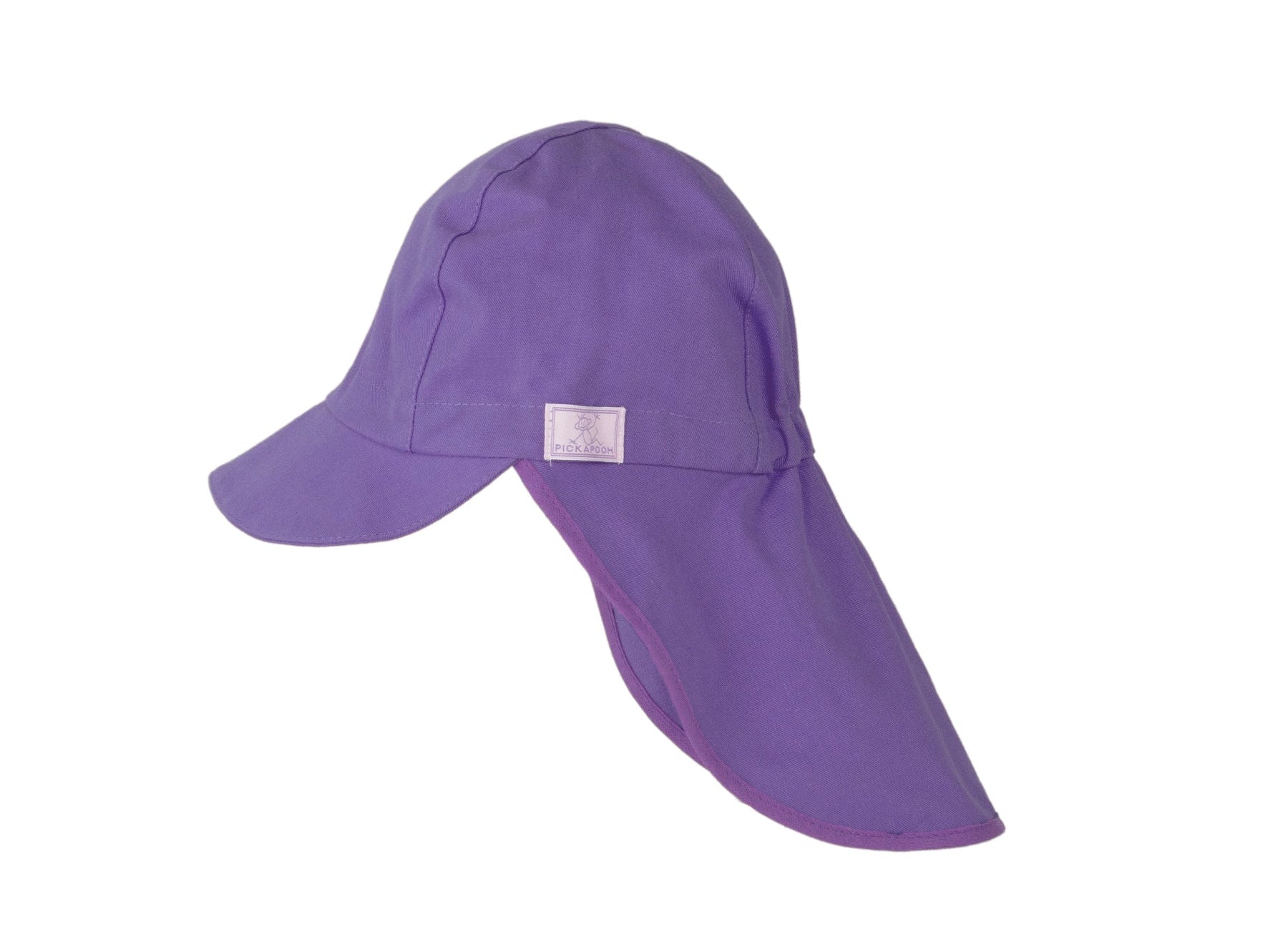 Pickapooh Legionar organic cotton sun hat in purple