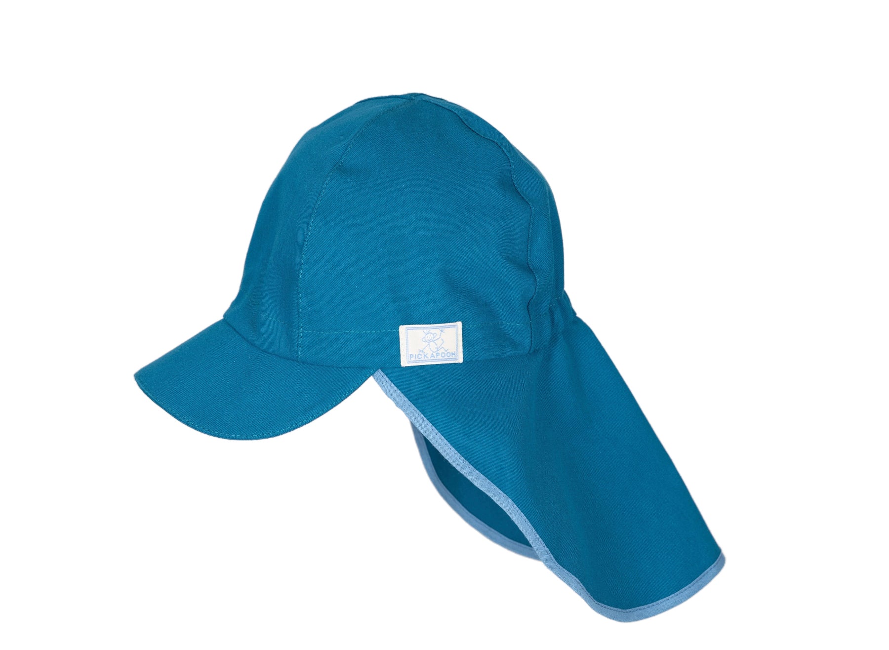 Pickapooh Legionar organic cotton sun hat in teal