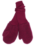 Reiff wool fleece mittens in berry