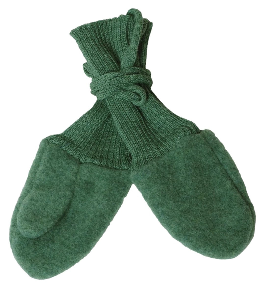 Reiff wool fleece mittens in sage