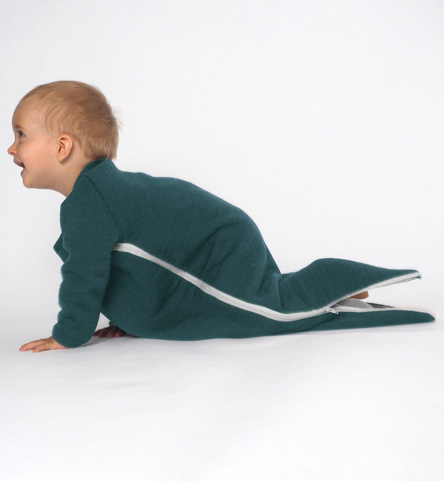 Wool knit long sleeve sleepsack