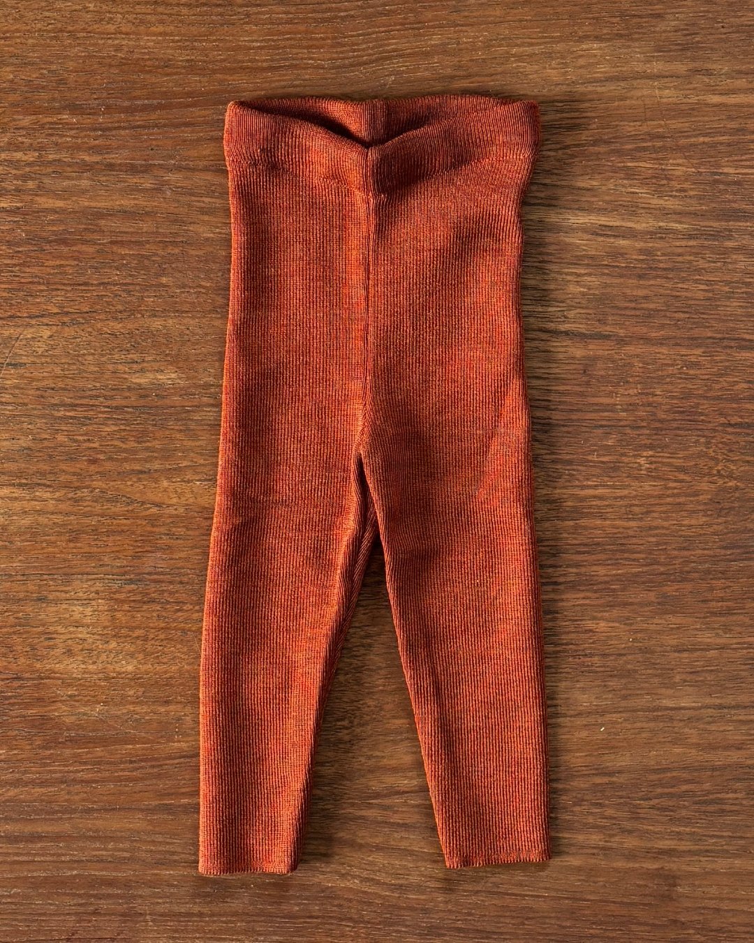 Reiff wool leggings in rust 