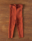 Reiff wool leggings in rust 