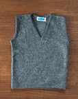 Reiff wool kids vest in charcoal