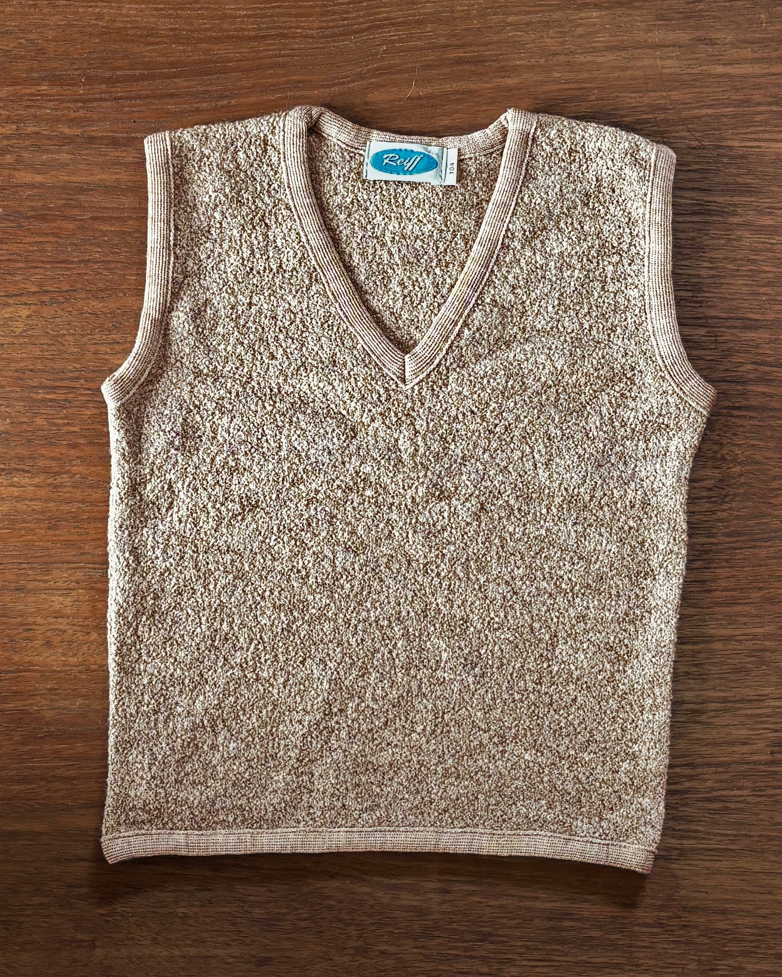 Reiff wool kids vest in sand