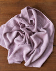 100% wool baby blanket in lilac. Made by Reiff 