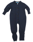 wool knit overall by Reiff in navy