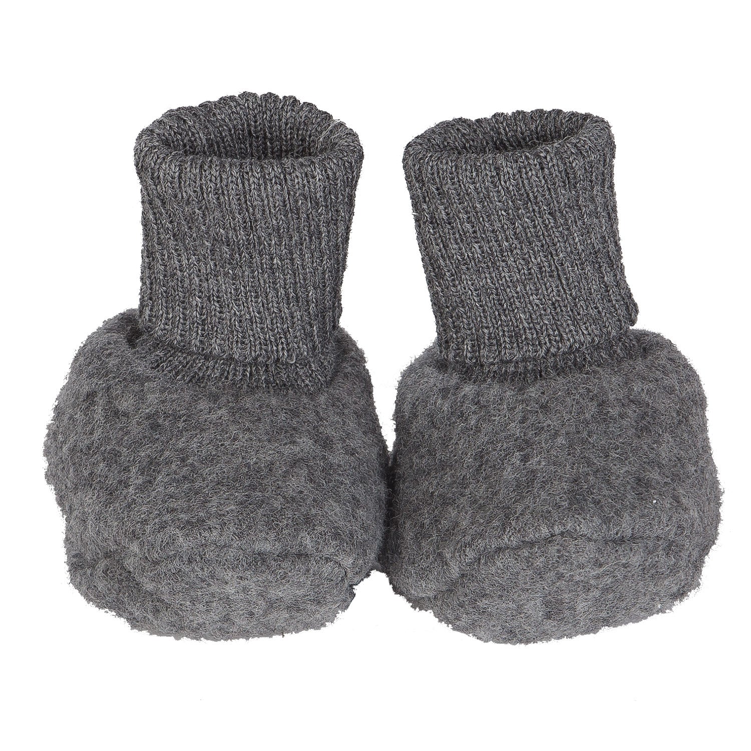 Wool fleece booties
