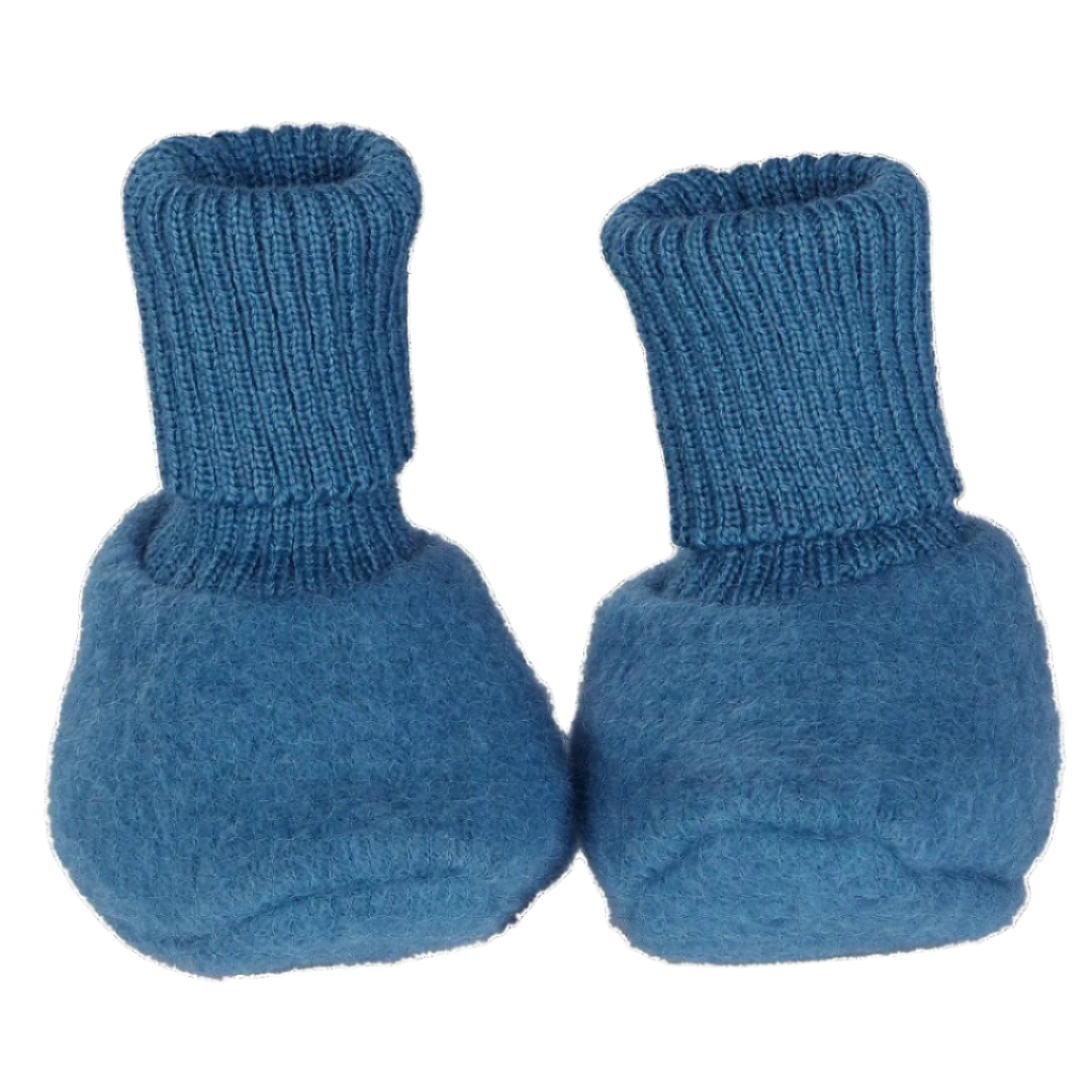  Reiff wool fleece booties in ocean