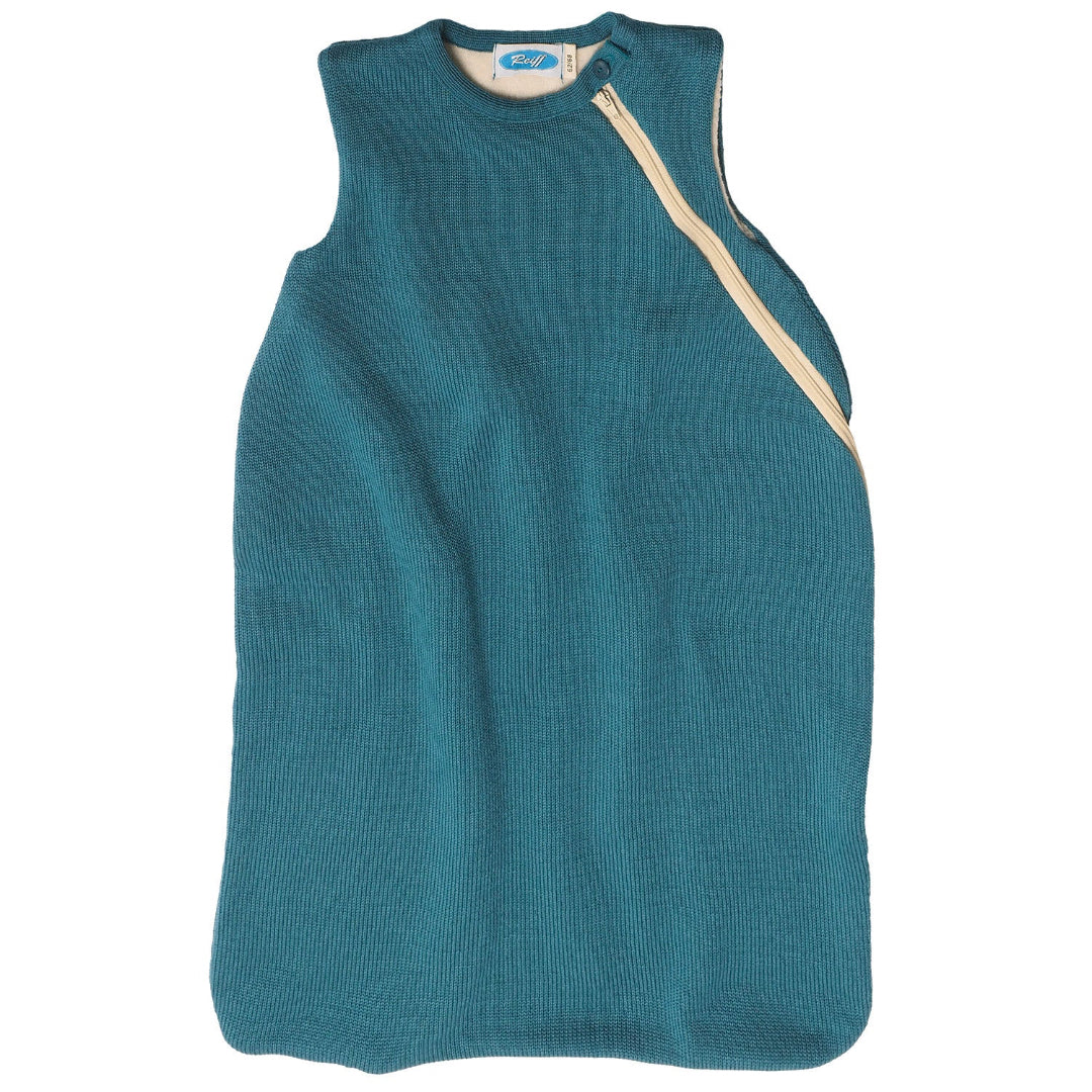 Reiff merino wool cotton lining sleeveless sleepsack in Caribbean