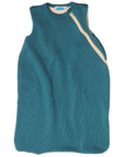Reiff merino wool cotton lining sleeveless sleepsack in carribean