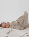 Baby in lightweight wool sleep sack 