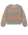 serendipity alpaca garden sweater with flower pattern