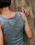 Boy in wool/silk Hocosa tank top