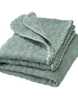 Disana organic merino wool classic baby blanket in jade 
