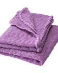 Disana organic merino wool classic baby blanket in lilac