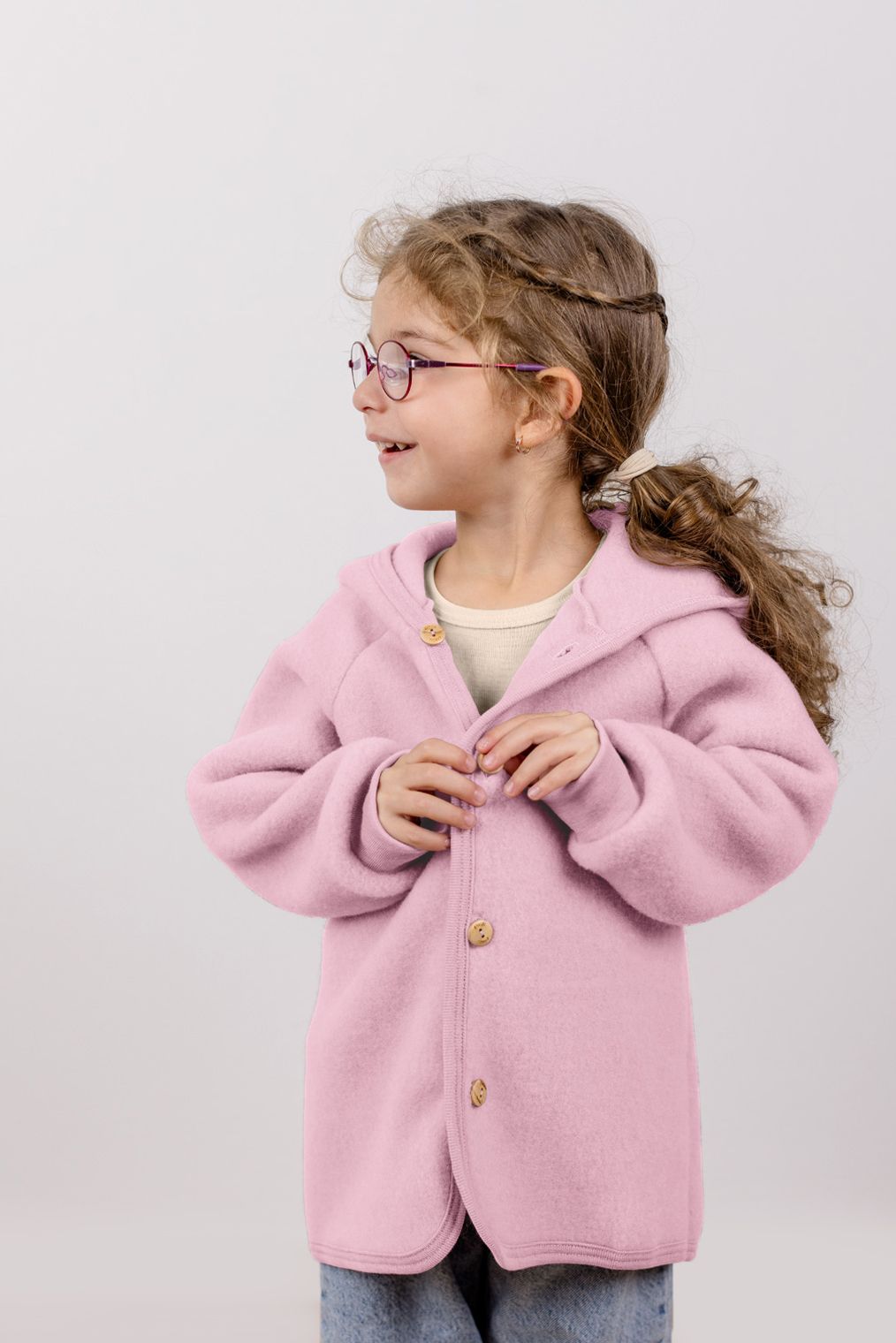 Hooded wool fleece jacket – Bigelow Lane