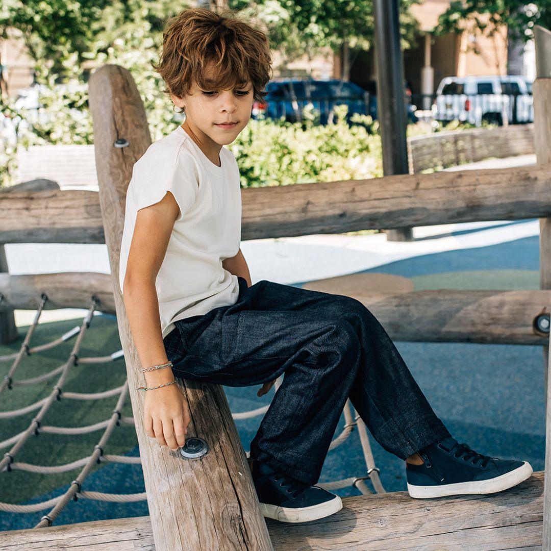 Lifestyle photo of Jackalo jules jeans for kids