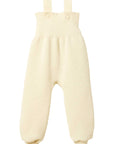 Wool knit overalls