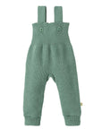 Wool knit overalls