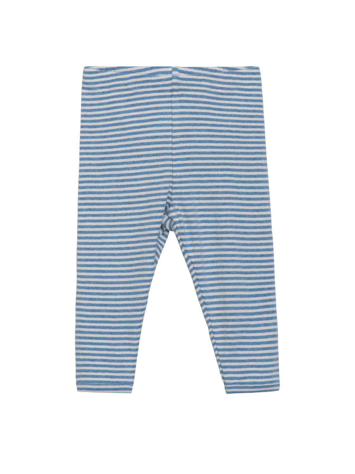 Serendipity organic cotton azur striped baby leggings